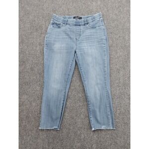 Judy Blue Jeans 13/31 Blue Light Wash Cropped Stretch Light Pull On Denim Capri